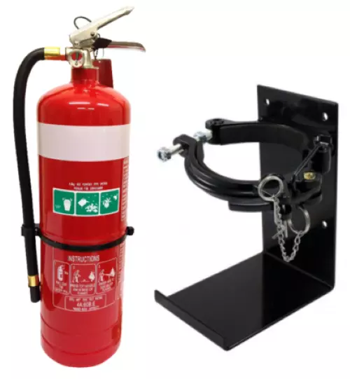 Fire Extinguisher 4.5kg ABE Powder & Heavy Duty Vehicle Bracket Truck