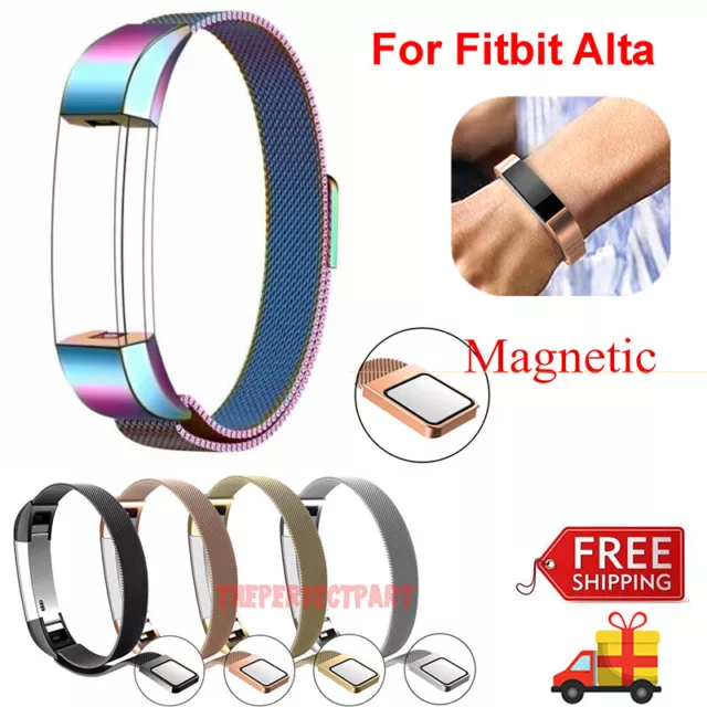 For Fitbit Alta / Alta HR Magnetic Milanese Stainless Steel Watch Band Strap