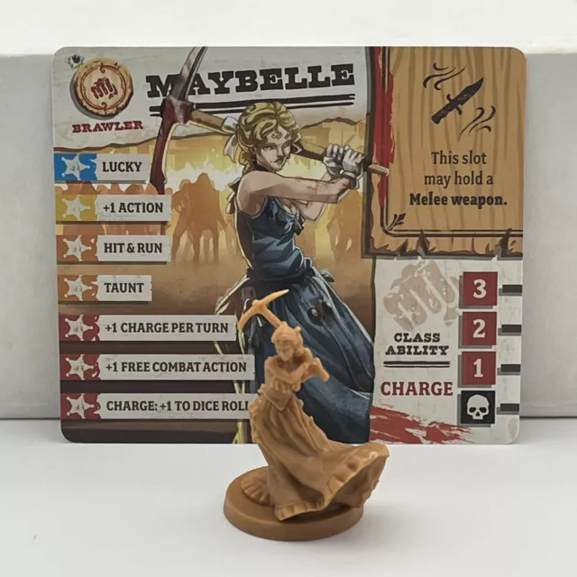 MAYBELLE Survivor Figure & ID Card: Zombicide Undead or Alive Dead West