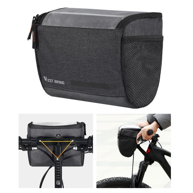 Sac De Guidon Vélo Professionnel Taille L – Sac Cadre, Panier Avant, Stockage Essentiels Cyclisme