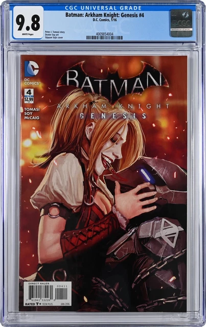 Batman Arkham Knight Genesis #4 CGC 9.8 (Jan 2016, DC) Sejic Cover, Harley Quinn