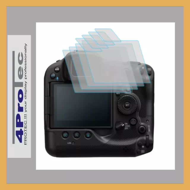 4x CLEAR LCD screen guard protector de pantalla for Canon EOS R3
