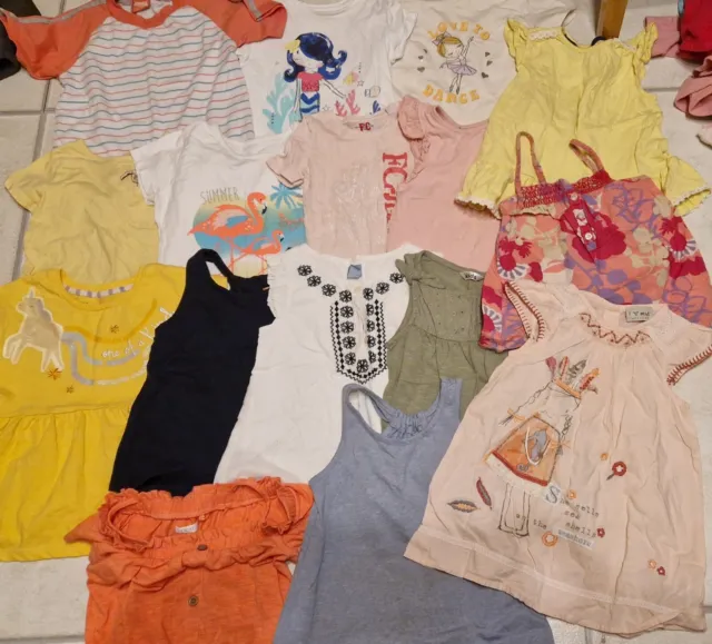 Girls  Age 3-4 Years Bundle Joblot Spring Summer Tshirts Tops Clothes