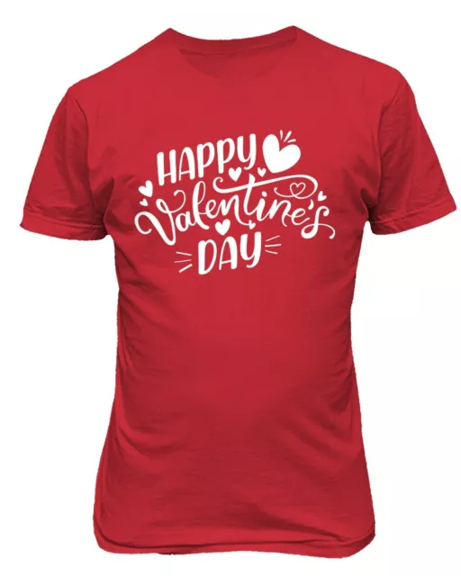 Love Hearts Kiss Cute Happy Valentine's Day Unisex Tee Tshirt