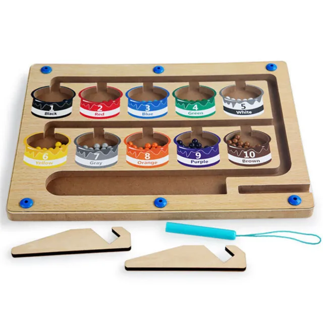  Wooden Magnetic Fishing Game Toys For 18M+ Boys Girls,  Montessori Learning Educational Toys Alphabet Learning For Toddlers, Fine  Motor Skill Color Sorting Gift For Kids