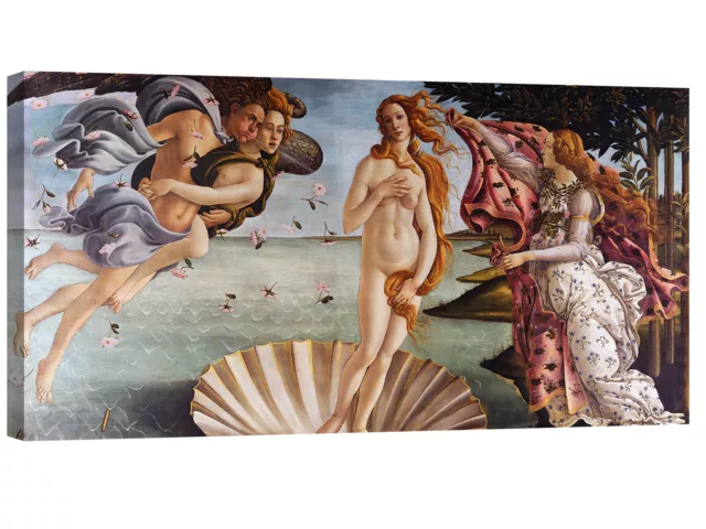 Quadri moderni Venere Botticelli cm 100x50 Quadro Stampa su tela canvas arte