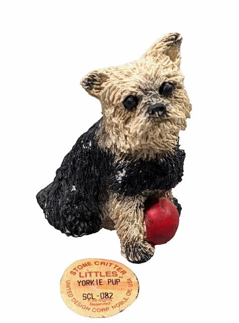 Vintage Stone Critters Yorkshire Terrier ~ Yorkie Pup SCL-082