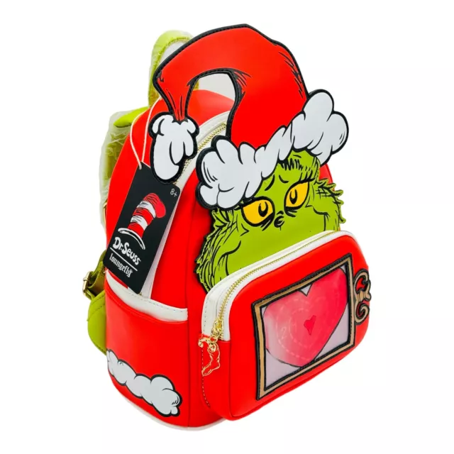 Loungefly Dr. Seuss Grinch Mini Backpack How The Grinch Stole Christmas NEW