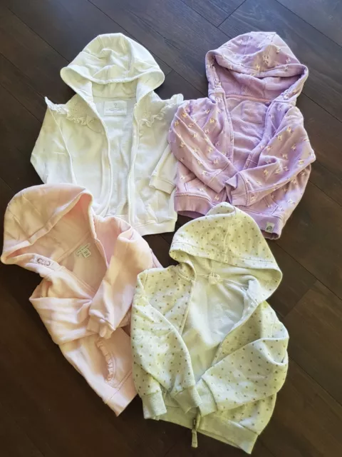 Felpa con cappuccio x 4 pacchetto bambina 4-5 anni Next Primark H&M