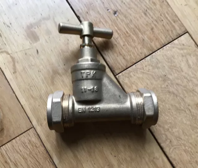 28mm Stopcock Valve | Brass Water Mains Stop-cock Valve