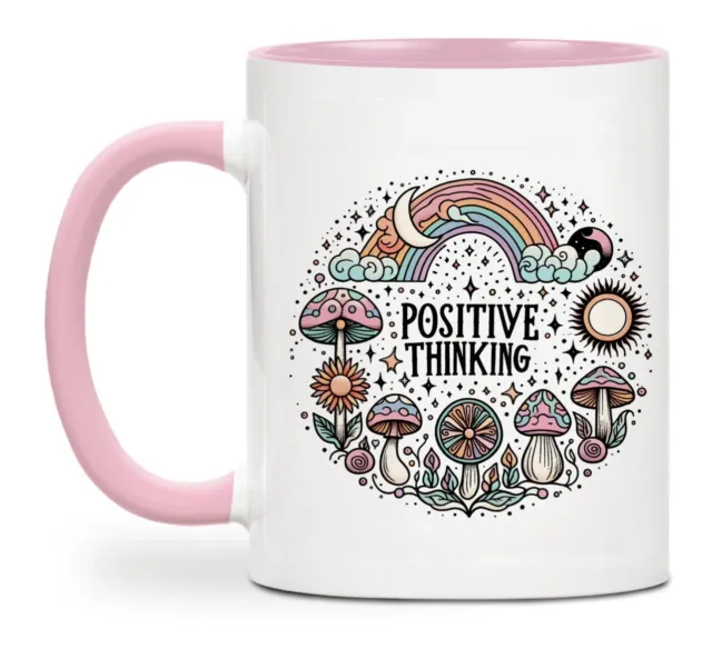 Cute Retro Design Pink Ceramic Mug Special Gift