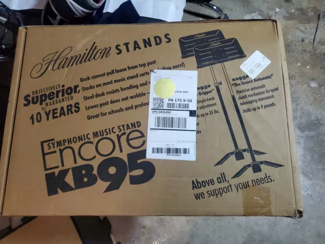 Music Stand Hamilton KB95E  Symphonic Encore New Open Box