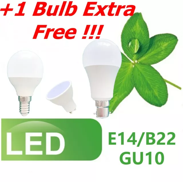 LED Bulbs 7W 12W GU10 Spotlight E14 E27 B22 BC Candle Golf Ball Globe Lamp Light