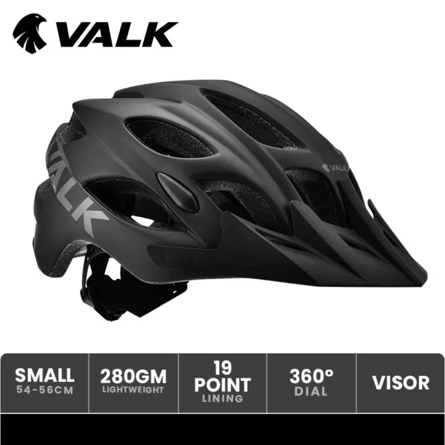 VALK Mountain Bike Helmet Small 54-56cm Bicycle MTB Cycling Safety Accessories