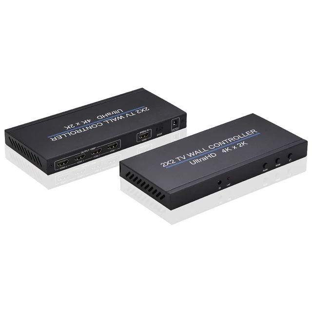 4K 2x2 HDMI Video Wall Controller 1x2 1x3 1x4 2x1 3x1 4x1 Processor TV Stitching