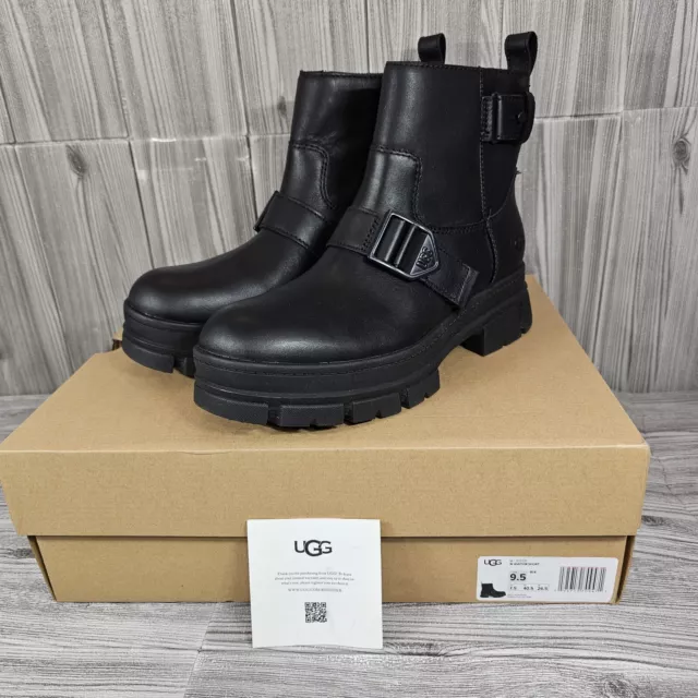 UGG ASHTON SHORT Leather Boots - Black - Women's Size 9.5 - NEW $134.98 ...