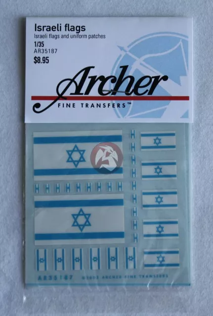 Archer (Various Scales) Israeli IDF Flags and Uniform Shoulder Patches AR35187