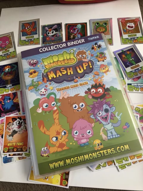 Moshi monsters Mash Up. / Code breakers Trading Card Game Binder & Over 250 Card