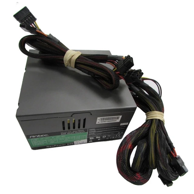 Alimentation PC Antec VP500P Plus 500W – Testée, Bon état – Format ATX, 80 Plus – Câble Inclus