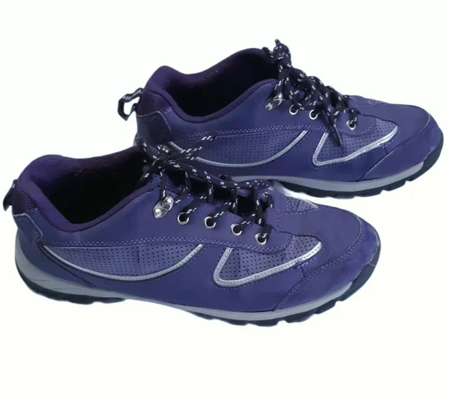 Avon Cushion Walk Shoes Womens 9 Athletic Sneakers Purple Memory Foam Reflective