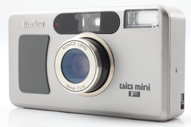 LCD Works [N MINT] KONICA Big Mini F 35mm Point & Shoot Film Camera From JAPAN