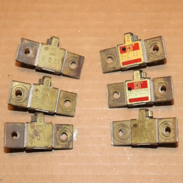 One Lot of 3  Square D  B0.44   Thermal Overload Relay Heater Element Sq D