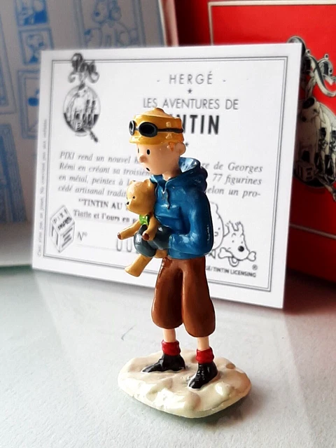 Tintin et l'ours # Figurine ancienne Pixi 3éme série Plomb