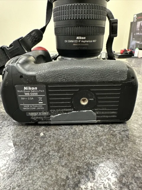 Nikon Used D200 10.2 MP Digital SLR Camera w/ MB-D200 Battery pack, no charger 8