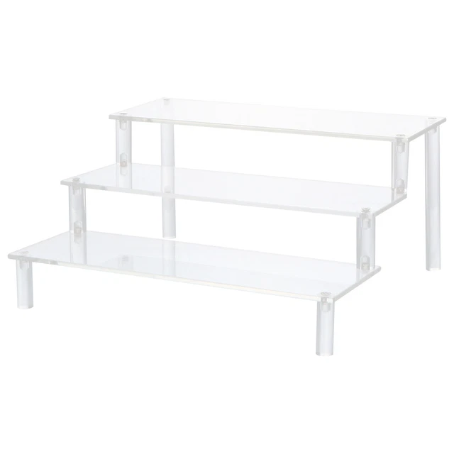 1 stück Acryl Lagergestell Gläser Display Stand Schmucklagerleiter Regal (transp