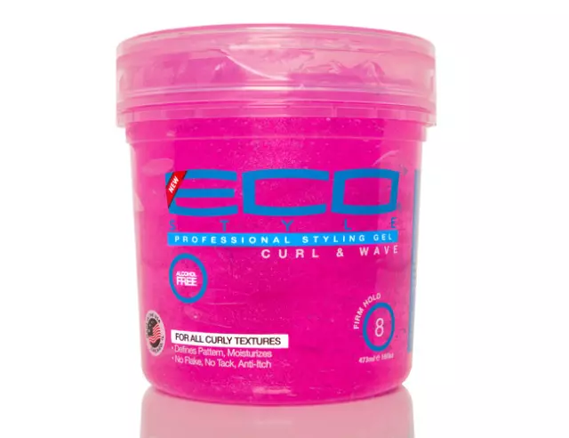 Eco Style Professional Styling Gel for Curls & Waves, Pink