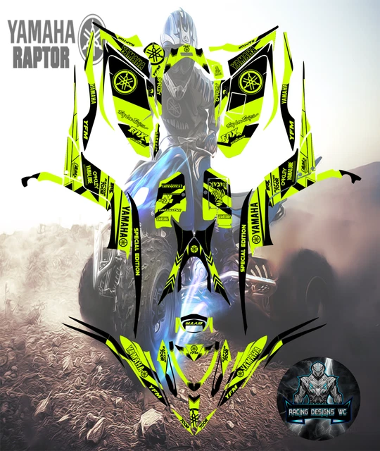 YAMAHA RAPTOR 700-700R 2013-2023 full graphics kit sticker decals $216.