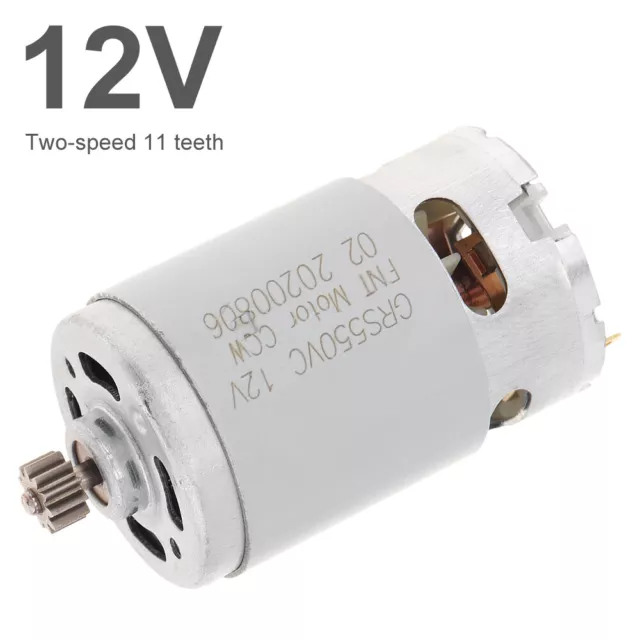 RS550 DC Motor 12V High Speed Micro Motor 23000RPM 11 Teeth High Torque Gear Box