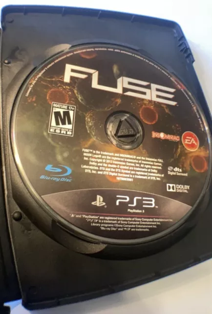 Fuse Sony PlayStation 3 , In Good/used Condition PS3 Insomniac Games, No Manual