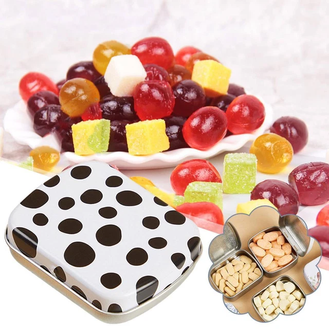 Boîte En Tôle Avec Couvercle, Anti-odeurs, Mini Boîtes De Rangement En Métal Avec Charnière Et Couvercle, Boîte De Camping, Boîte En Tôle Pour Bonbons, Biscuits, Aliments, Bijoux, Cartes à Jouer