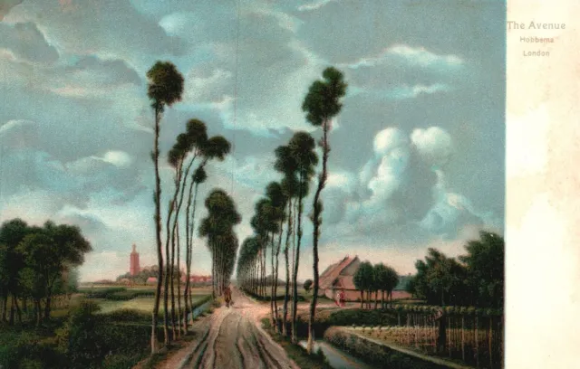 Vintage Postcard The Avenue Hobbema Pathways Country Homes London England