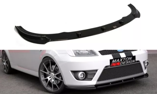 For Ford Fiesta Mk6 St/ZetecS Front Diffuser Diffusor Maxton Design Gloss Black