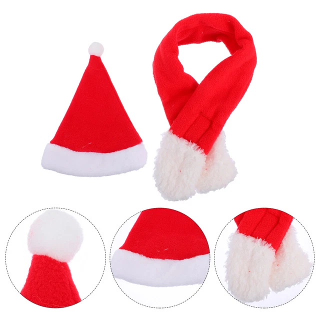 1 Set cat santa hat Hund Santa Kostüm Santa Hut Welpen Katze Hut
