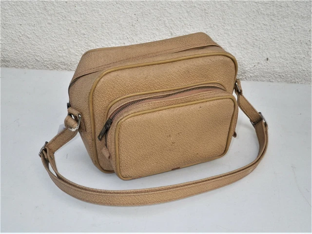Sac Photo Bandoulière Hanimex Vintage 33x18cm - Noir Nylon - Réf#B-536