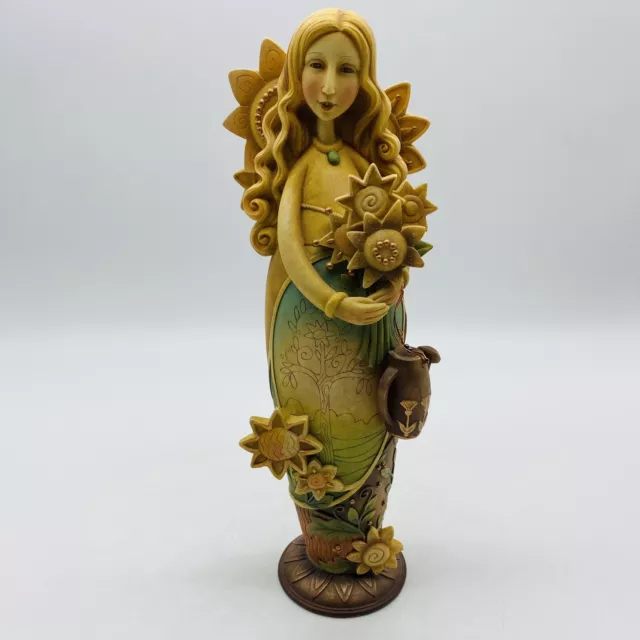 2003 Enesco "CREATIVITY" Blooming Wild Figure Karen Hahn Women