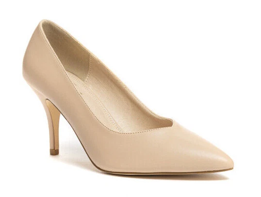 SCARPE DECOLTE DONNA Atelier Camoscio Taupe Beige Tacco Alto Cerniera Cinturino EUR 30 00 PicClick IT