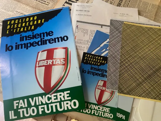 Elezioni Politiche 1992 Pistoia.Materiale elettorale Democrazia cristiana