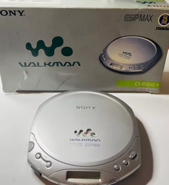 Sony D-E221 ESP MAX CD Walkman Personal CD Player..