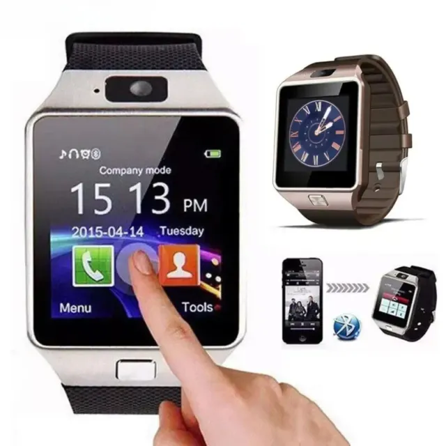 Reloj inteligente digital con pantalla táctil cámara Bluetooth reloj de pulsera tarjeta SIM reloj inteligente