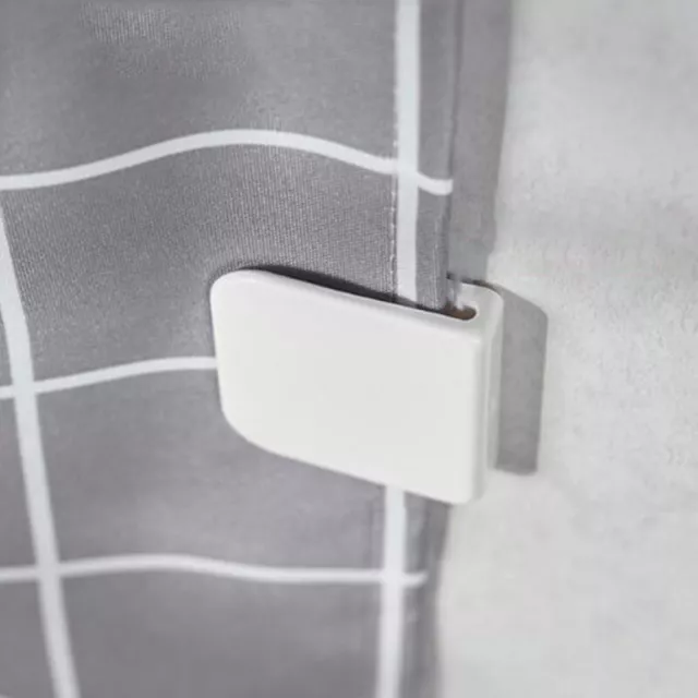 2 clips de cortina de ducha anti salpicaduras derrames gota de agua inodoro de alta calidad Gu SC