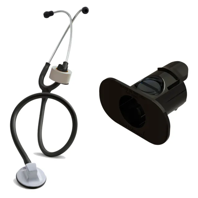 S3 Stethoscope Tape Holder BLACK - Littmann, Nursing Scrubs EMS EMT Nurse Gift