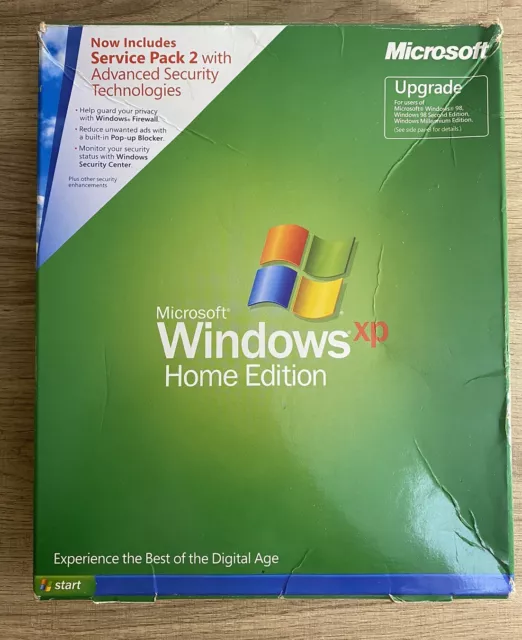 Microsoft Windows XP HOME EDITION SP2 Full Retail Version N09-00985