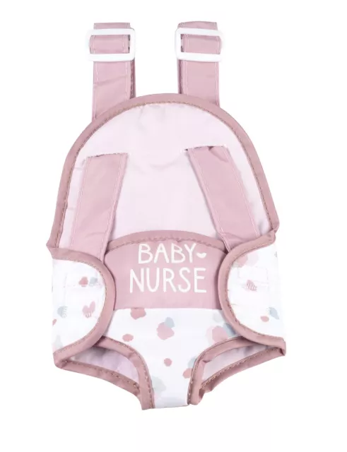 Porte-bébé pour poupon jusqu'a 42cm - SMOBY - Baby Nurse - 2 positions - laniere