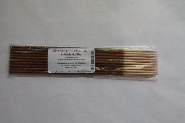 Lecca-lecca gamberetti ST, gamberetti, foraggio, artemia, 10 pezzi, 0,40 euro/unità
