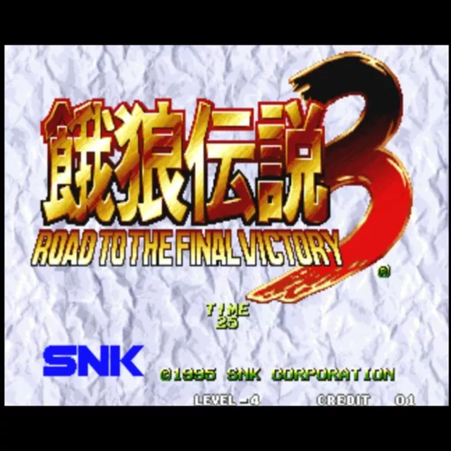 Fatal Fury 3 Road To The Final Erfolg Patrone snk 1995 neogeo Jamma Kampf