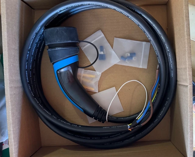 Cavo Di Ricarica Tipo 2 Aperto 7kW 5m - Per Auto Elettriche E Wallbox